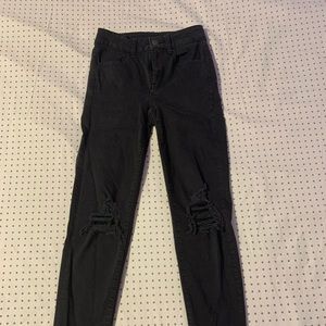 00 american eagle black high rise jeggings